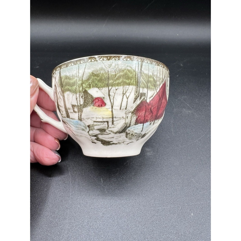 ☕Johnson Brothers Friendly Village Coffee / Tea Cup–"The Ice House"–Replacement